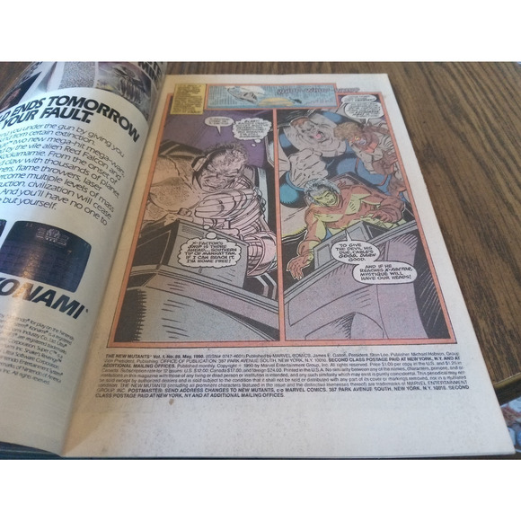 The New Mutants #89 (May 1990 Marvel Comics) - Picture 3 of 3